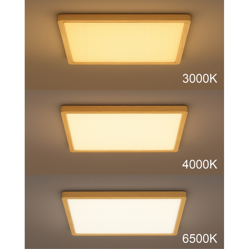 LED Stropní svítidlo LED/40W/230V 3000/4000/6500K 50x50 cm béžová